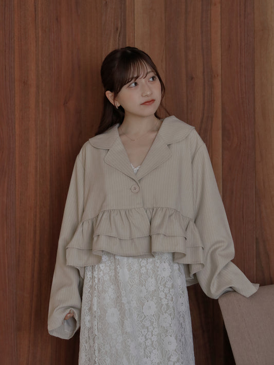 【9/16発売】Frill short jacket