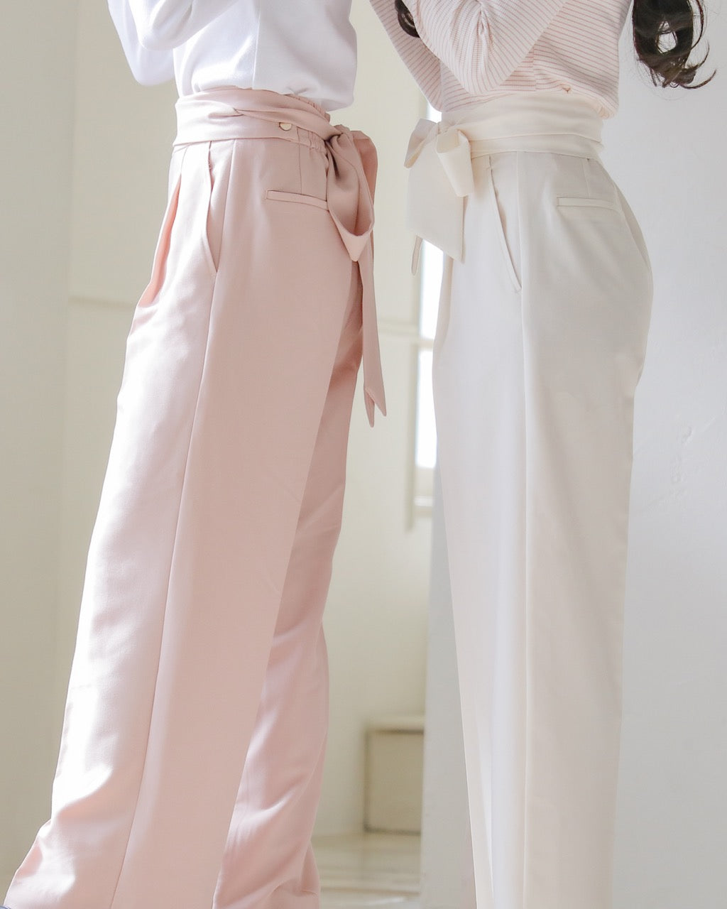2way straight pants【piggy pink】