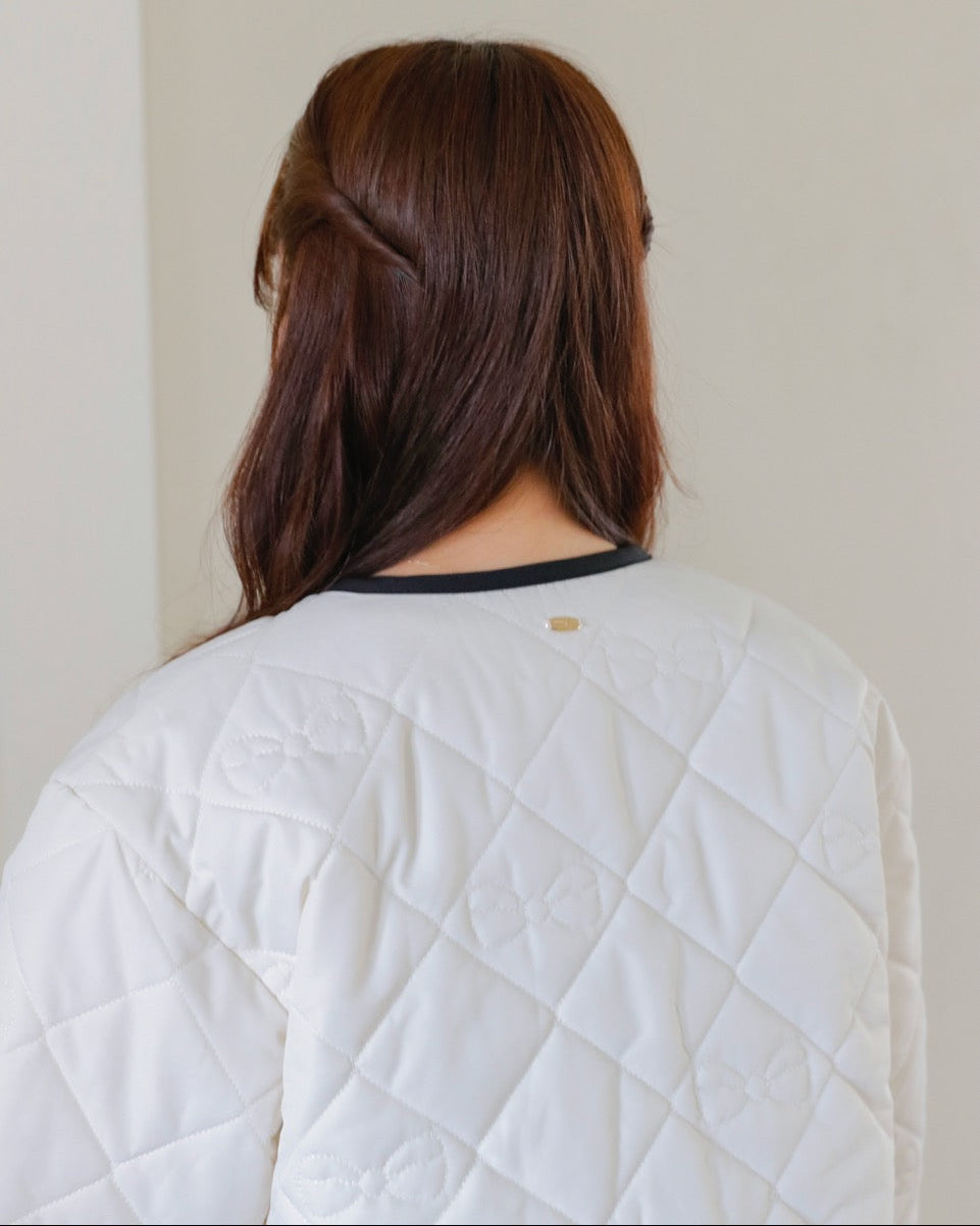 Ribbon quilting coat