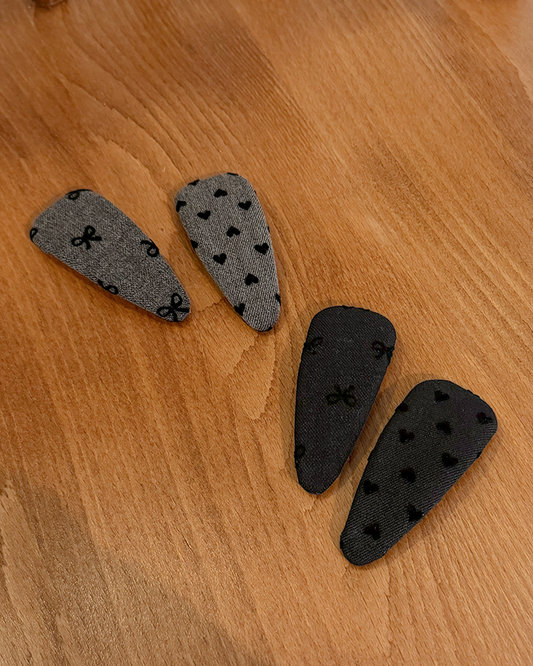 Heart ribbon hairpin