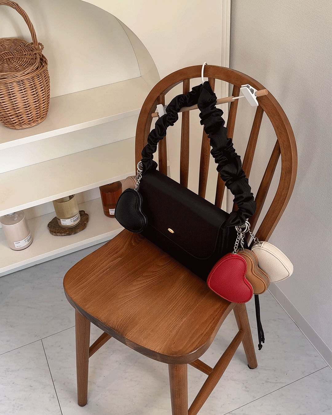 Heart pouch Keychain