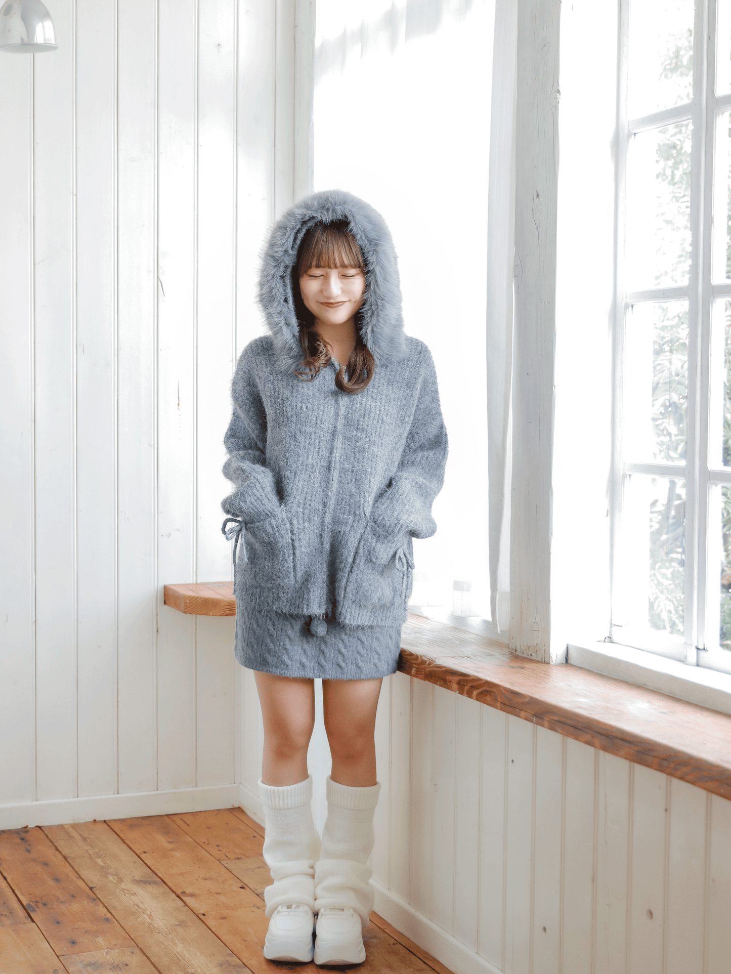 Fluffy Hoodie Knit