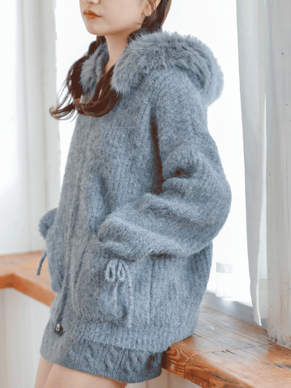 Fluffy Hoodie Knit