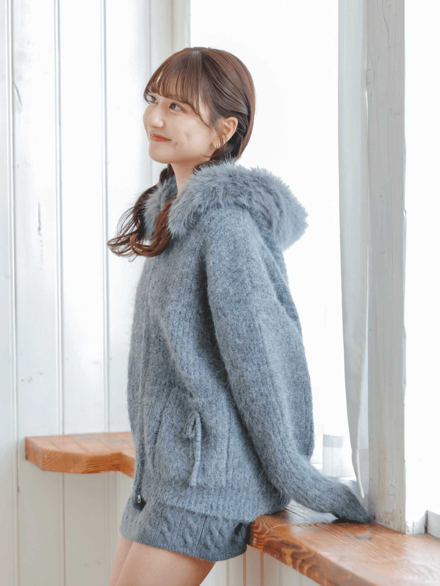 Fluffy Hoodie Knit