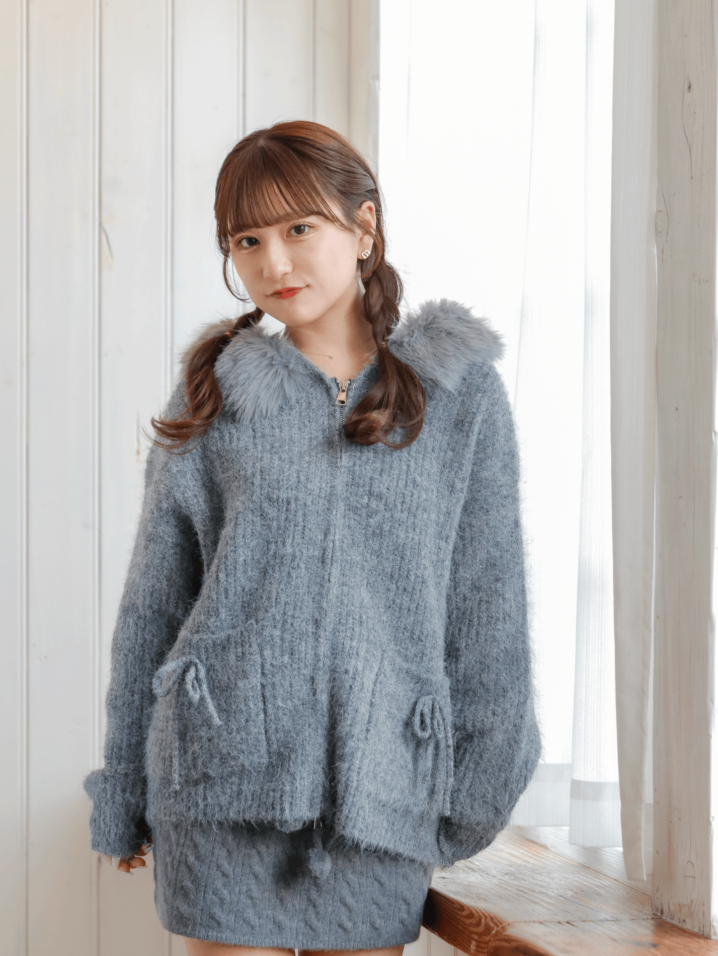 Fluffy Hoodie Knit