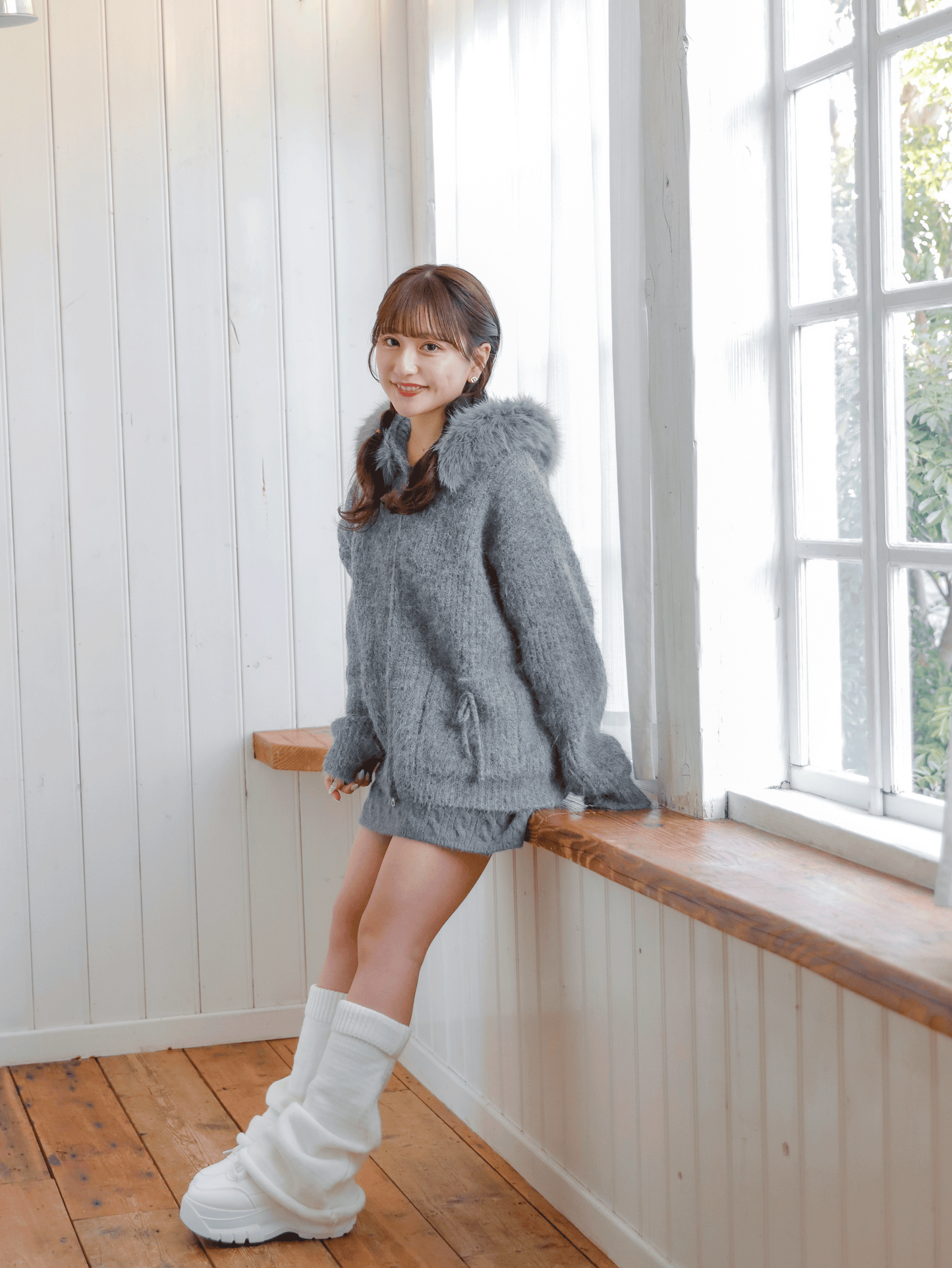 Fluffy Hoodie Knit