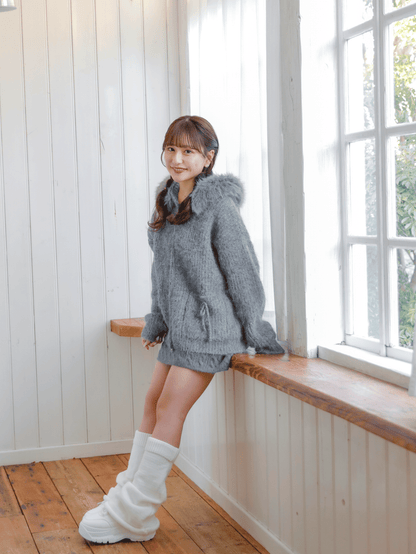 Fluffy Hoodie Knit
