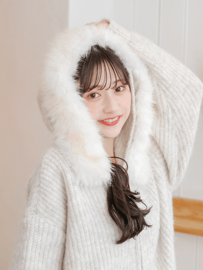 Fluffy Hoodie Knit