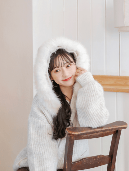 Fluffy Hoodie Knit