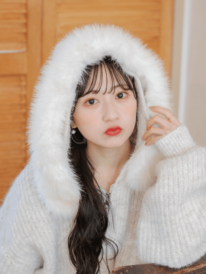 Fluffy Hoodie Knit
