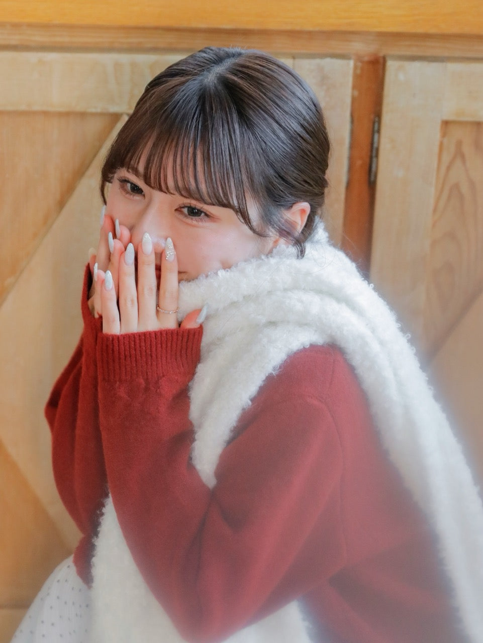 Fluffy Knit Muffler