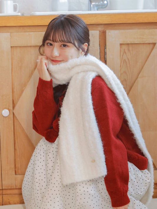 Fluffy Knit Muffler