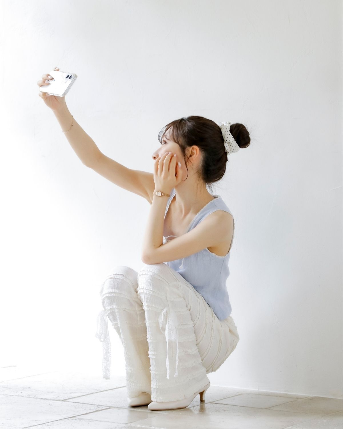 【Re Stock】lace flare pants