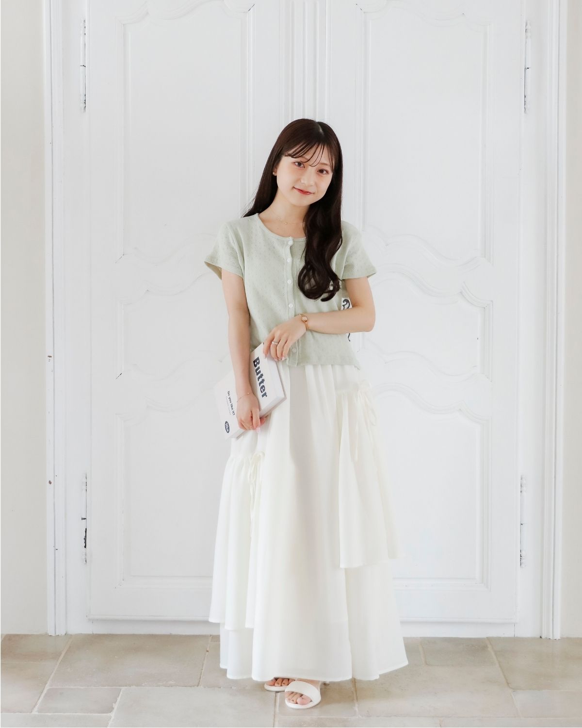 【restock】asimée tiered camisole onepiece