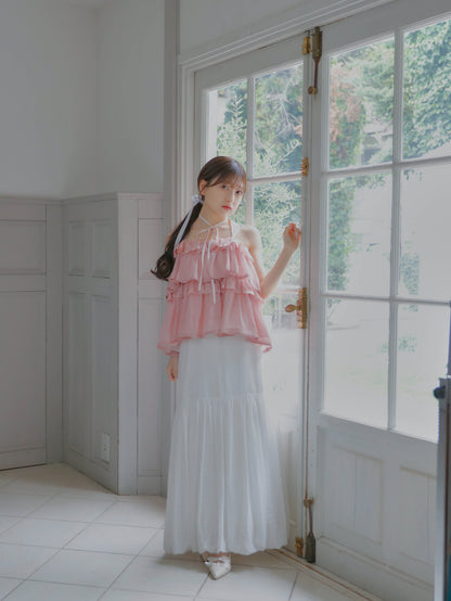 【6/17 20:00 発売】Tiered lace lame bustier