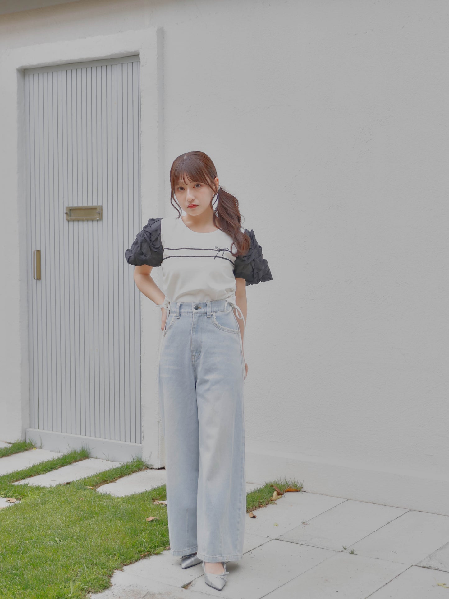【6/17 20:00 発売】Volume sleeve drawstring tops