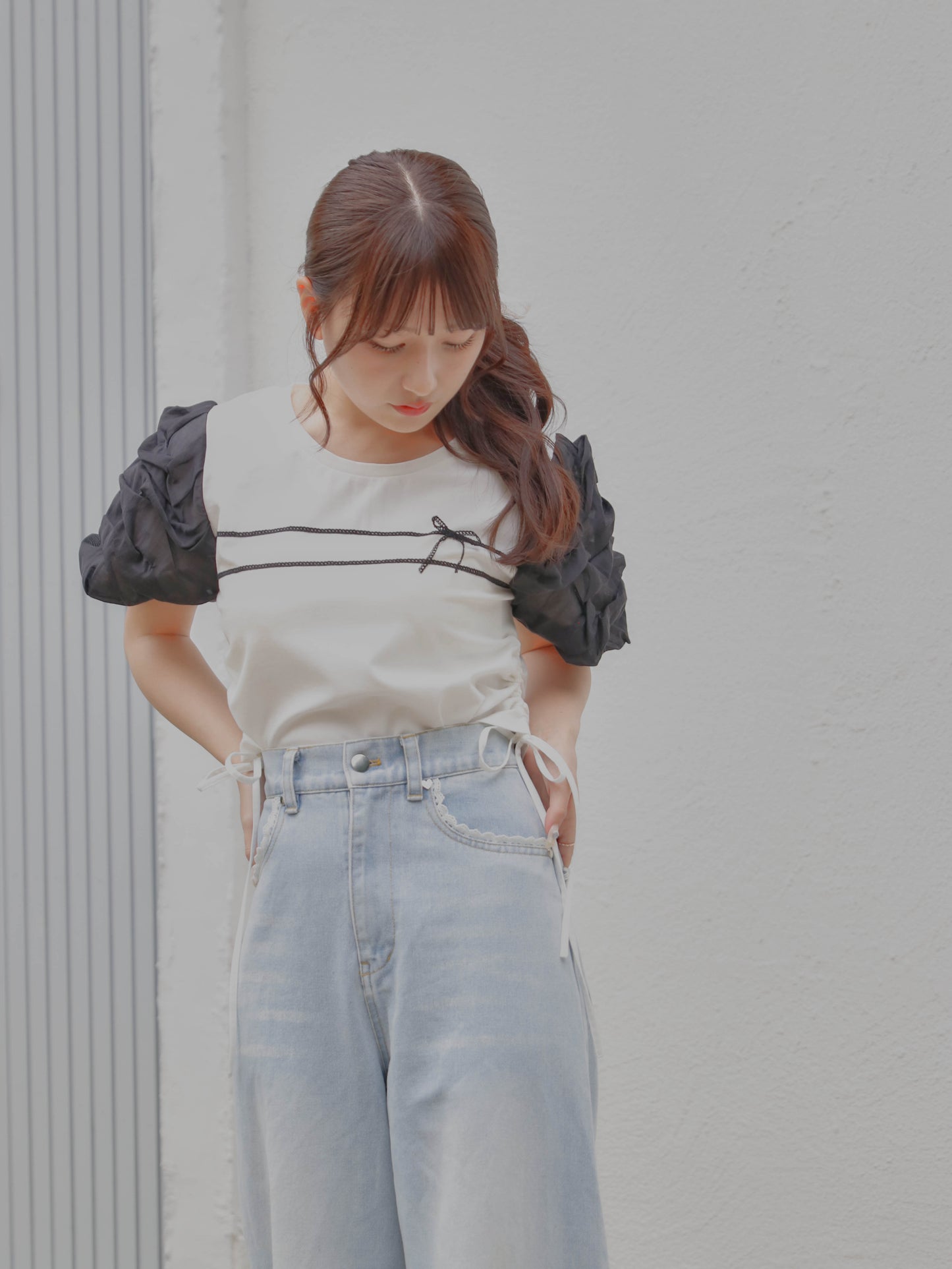 【6/17 20:00 発売】Volume sleeve drawstring tops