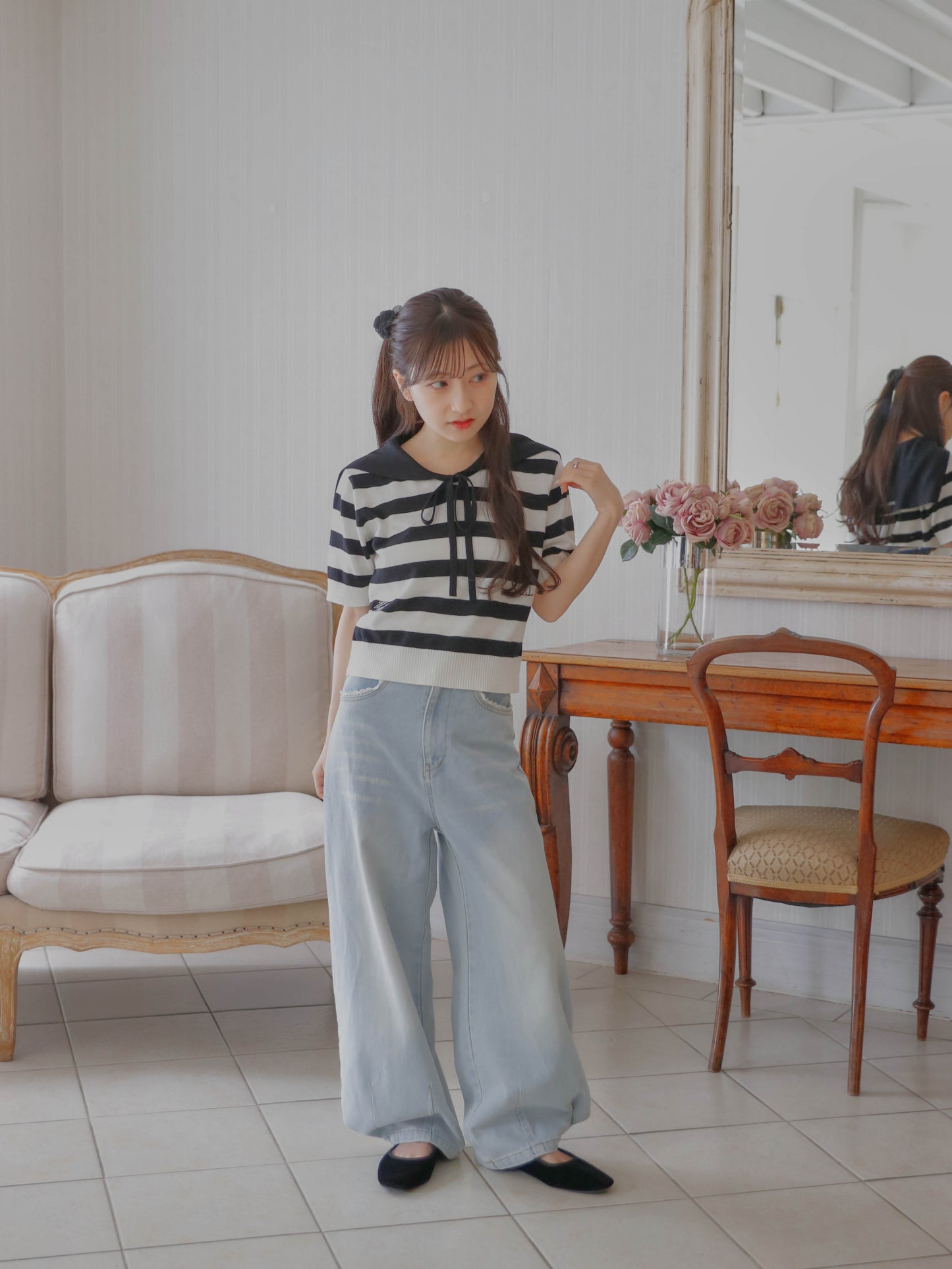 【6/17 20:00 発売】Boder sailor knit
