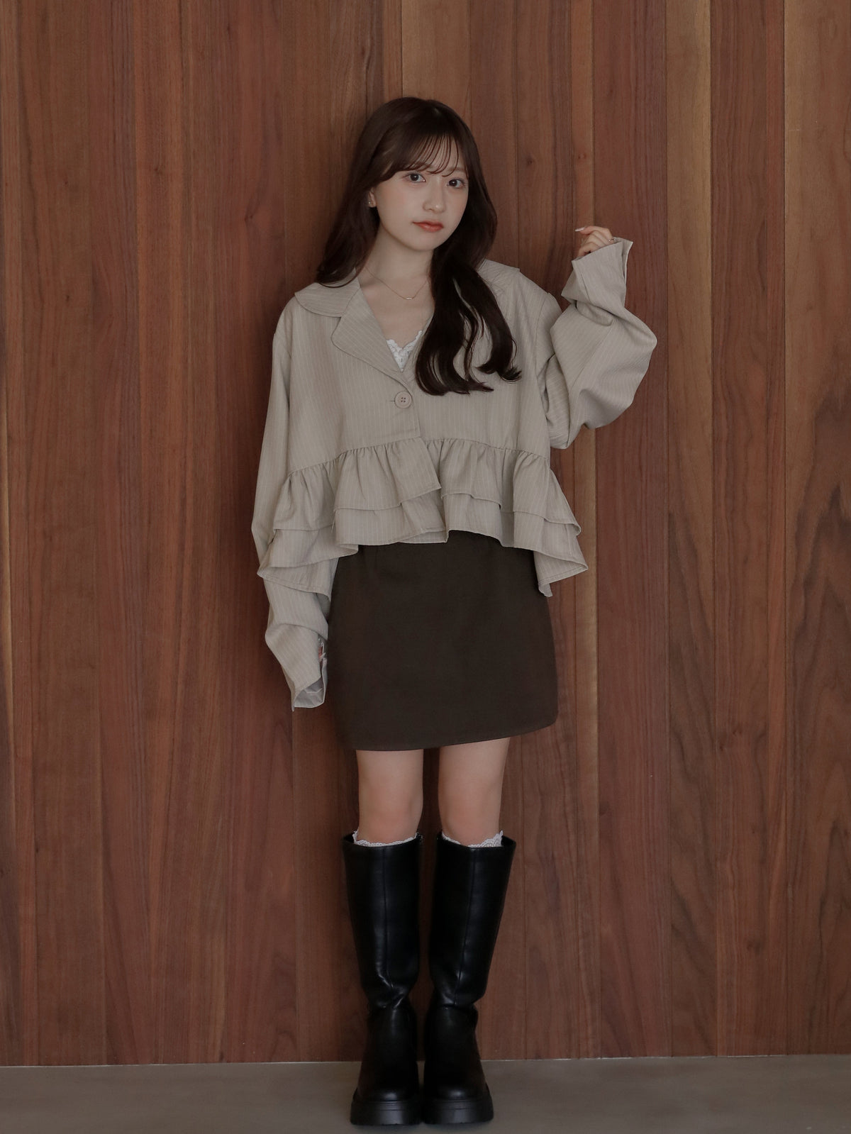【9/16発売】Frill short jacket