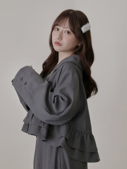【9/16発売】Frill short jacket