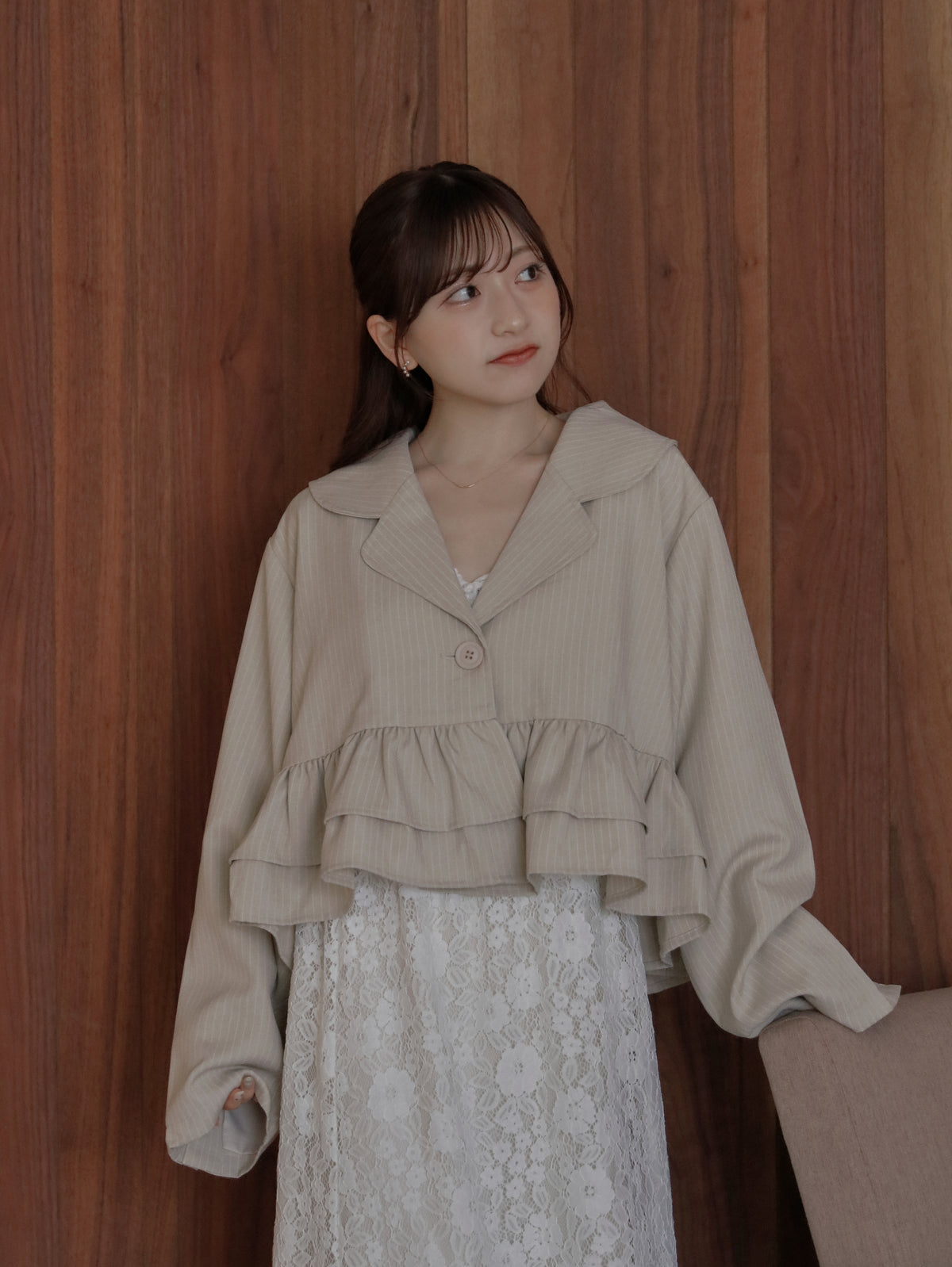 【9/16発売】Frill short jacket