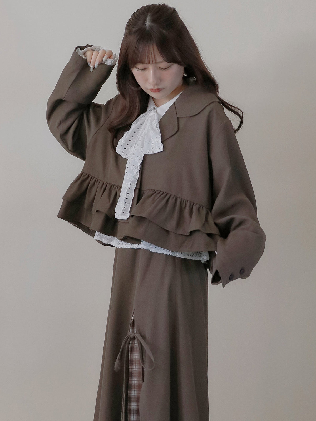 【9/16発売】Frill short jacket