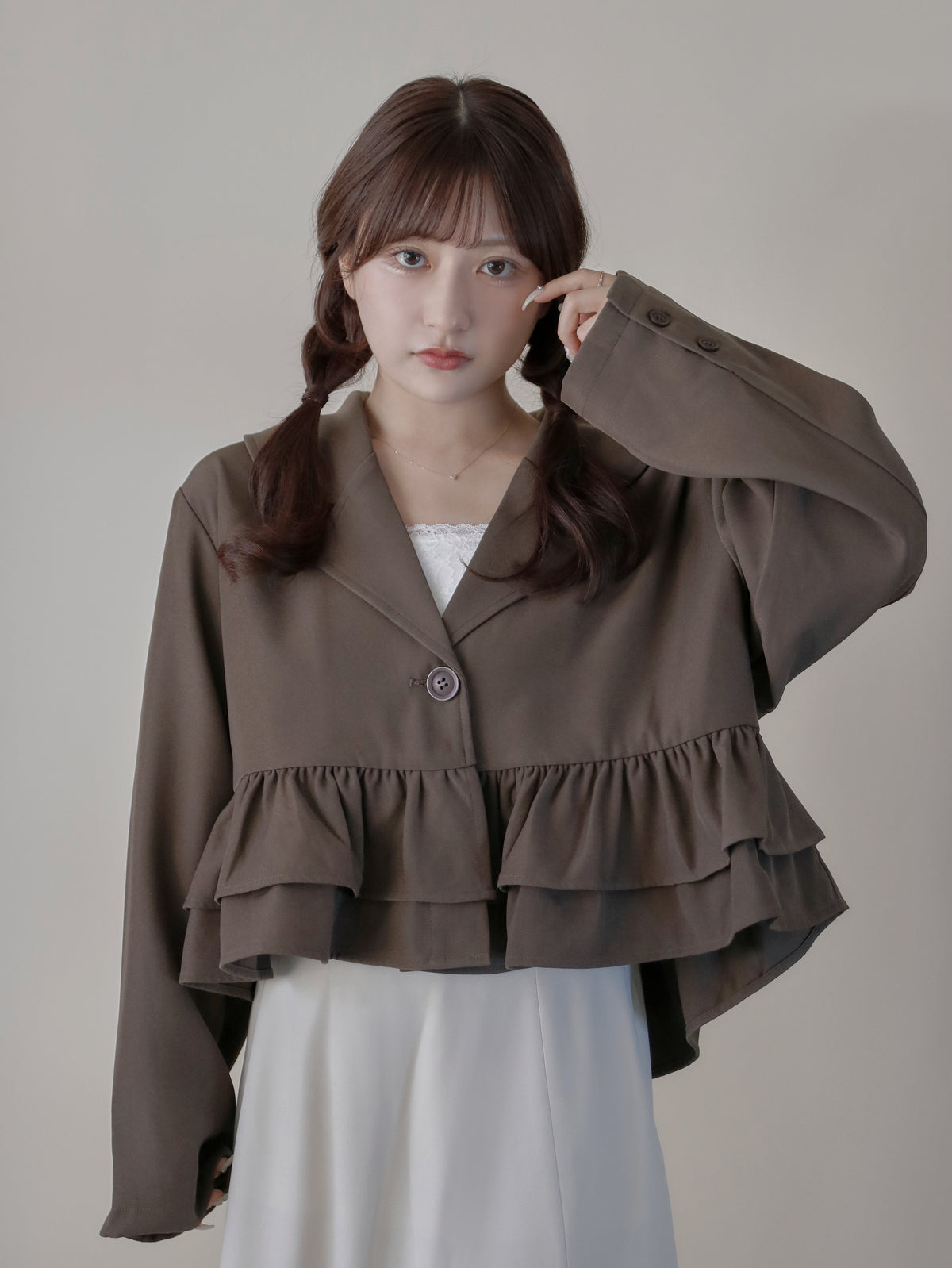 【9/16発売】Frill short jacket