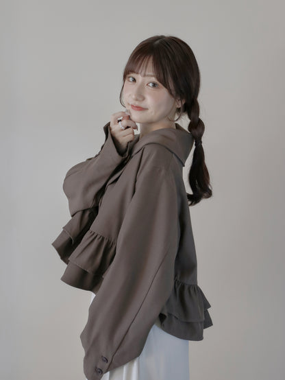 【9/16発売】Frill short jacket
