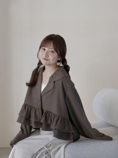 【9/16発売】Frill short jacket