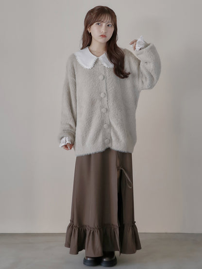 【9/16発売】Layered slit long skirt