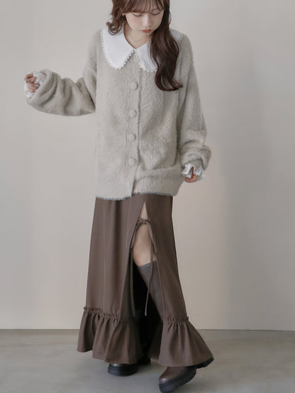 【9/16発売】Layered slit long skirt
