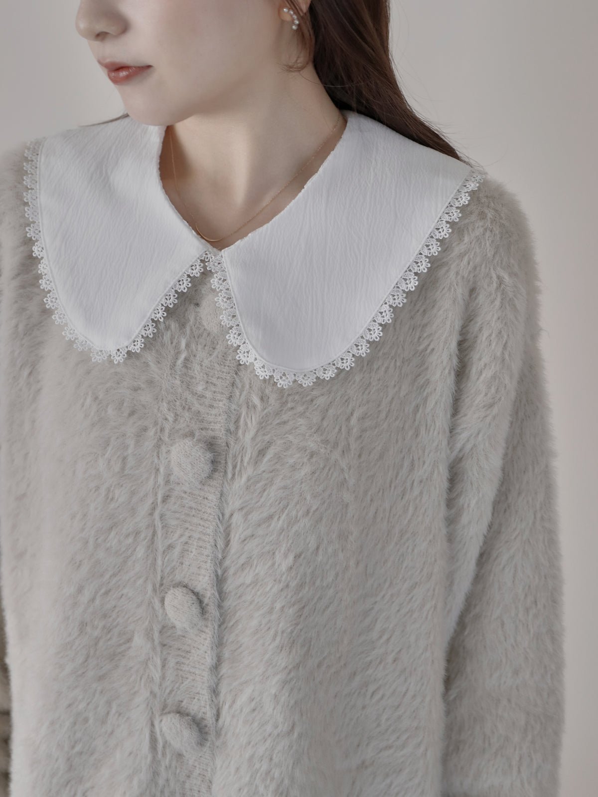 【9/16発売】Lace peplum blouse