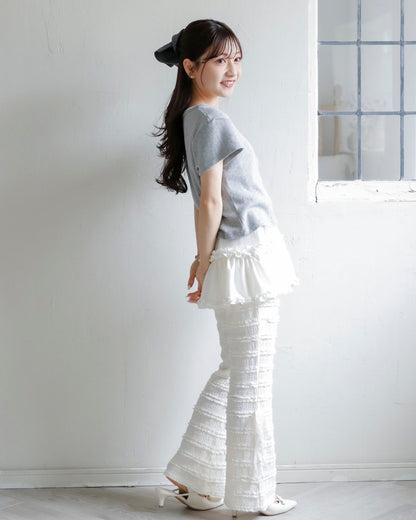 square stripe scrunchie