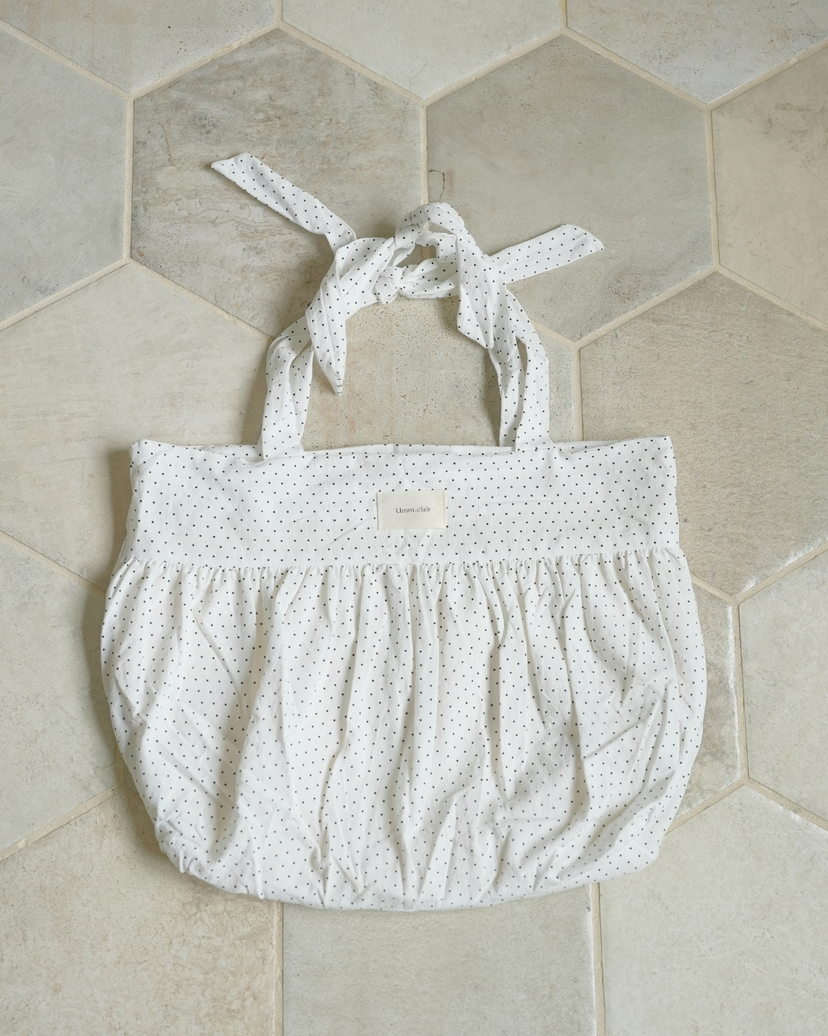 【Re Stock】gathered tote bag