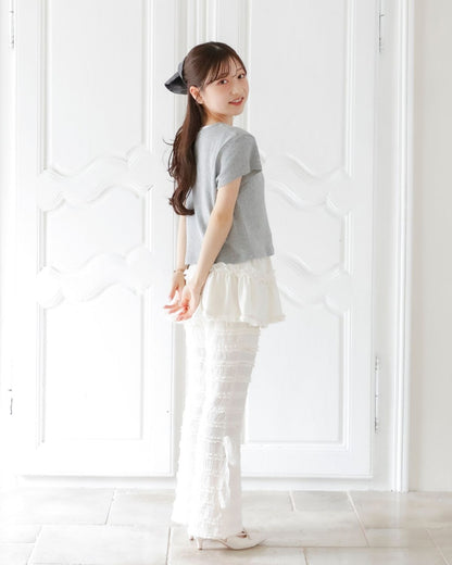 frill sleeveless tops