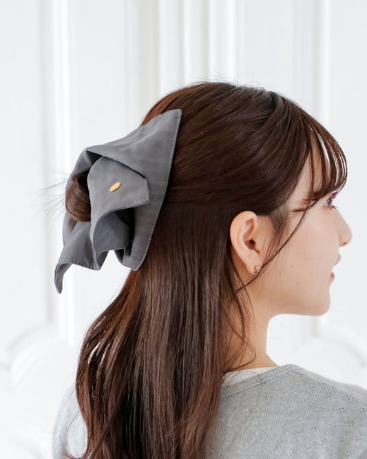 square stripe scrunchie