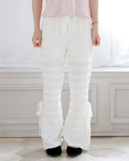 【Re Stock】lace flare pants