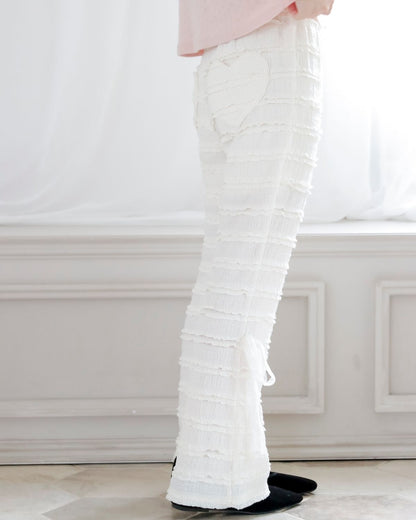 【Re Stock】lace flare pants