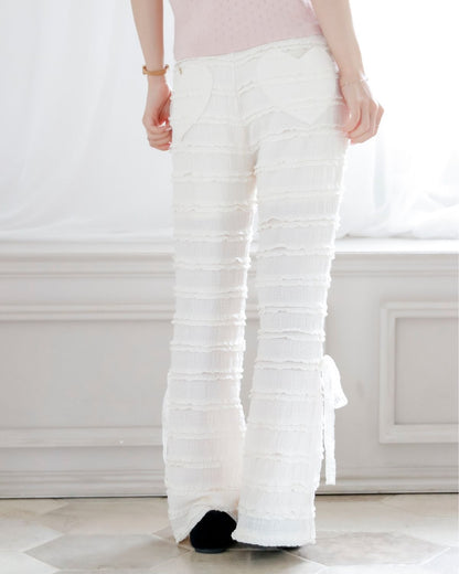 【Re Stock】lace flare pants