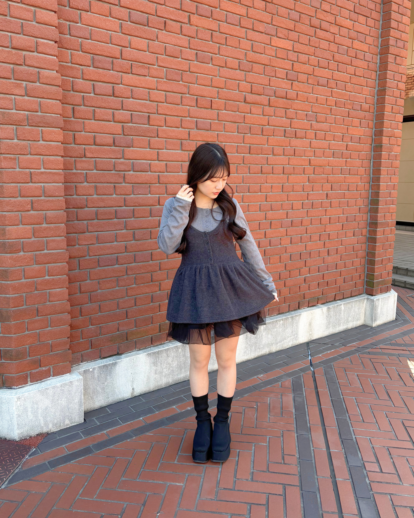 tulle balloon skirt