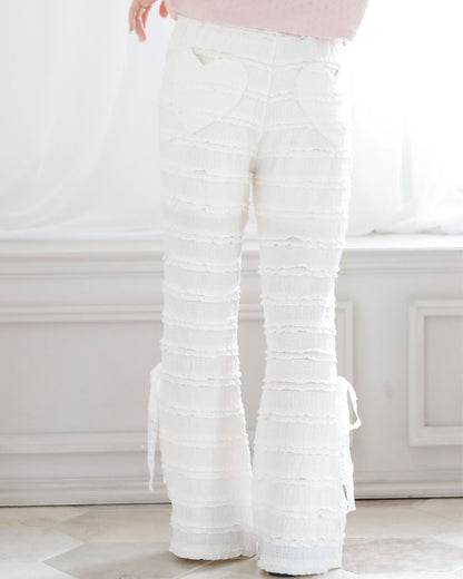 【Re Stock】lace flare pants