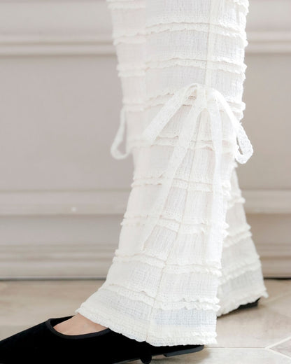 【Re Stock】lace flare pants