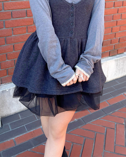 tulle balloon skirt