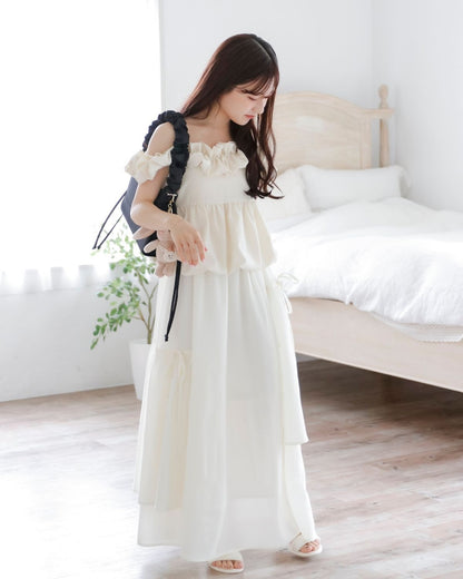 【restock】asimée tiered camisole onepiece