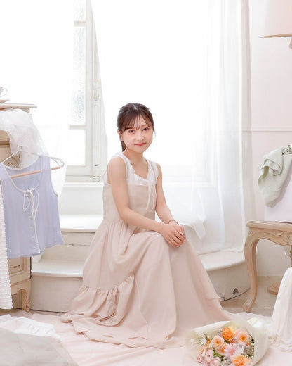 【restock】asimée tiered camisole onepiece