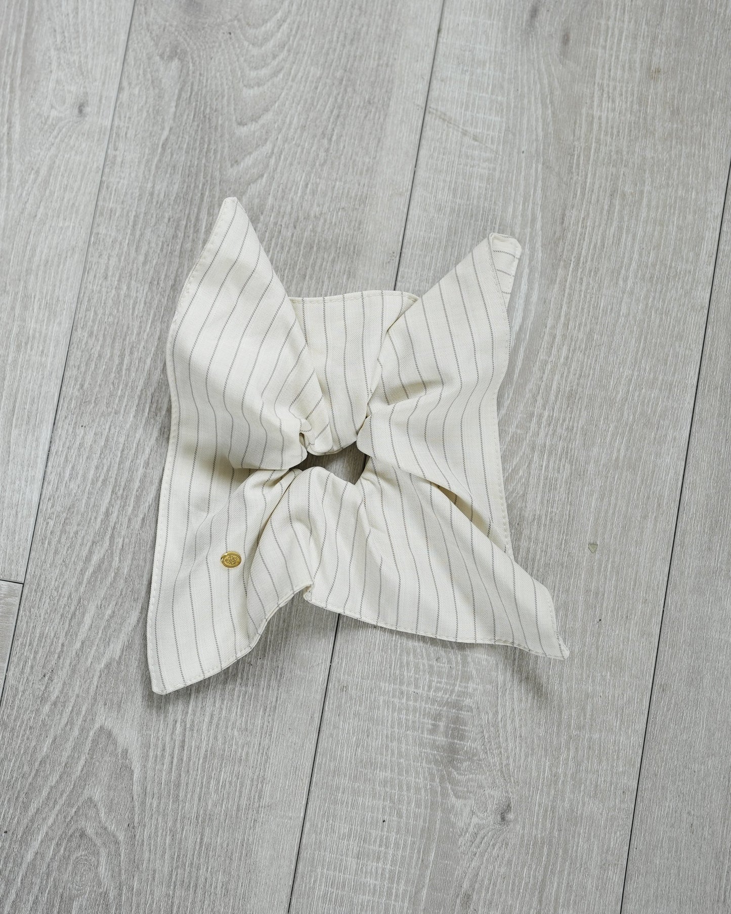 square stripe scrunchie