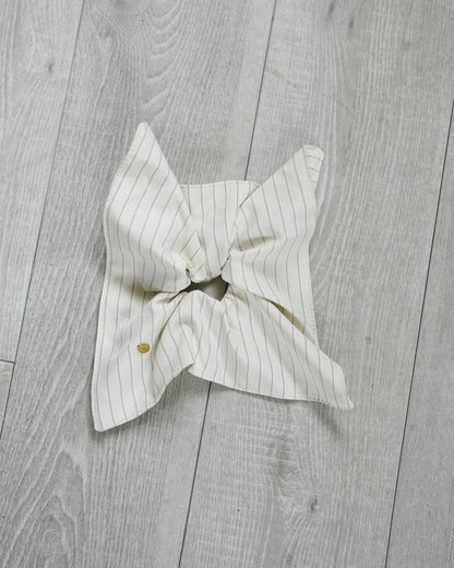 square stripe scrunchie