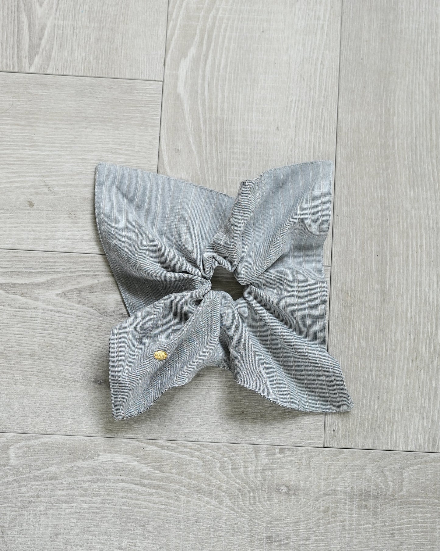 square stripe scrunchie