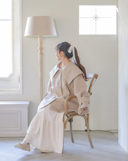 tiered chiffon skirt【sheep ivory】