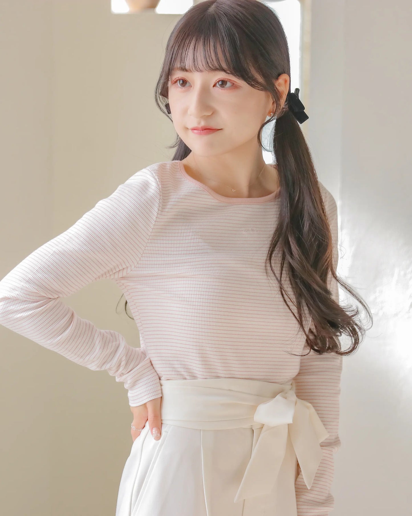 umm logo tops【baby pink】